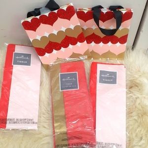 Hallmark greeting card Tissue Gift bag lot